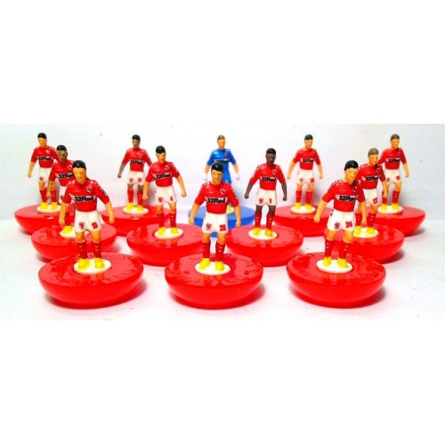 Subbuteo Andrew Table Soccer Middelsbrough F.C 2018-19 on Classic Hasbro Bases